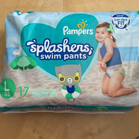 Pampers Disposable Large Pull Up Swim Diapers 17 Per Pack/3 Packs in Total NEW - Picture 4 of 5